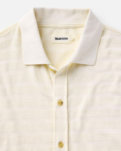 The Bywater Polo - Natural Knit Stripe