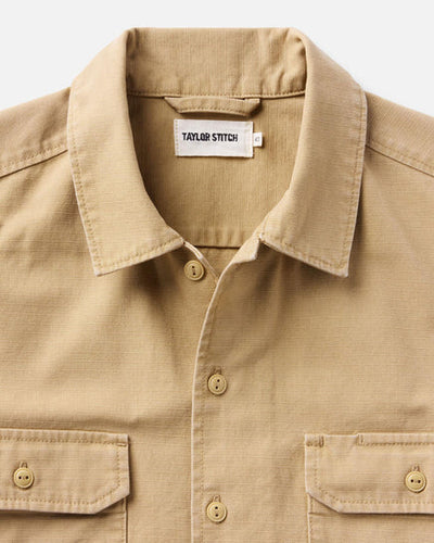 The Short Sleeve Mechanic Shirt - Khaki Ripstop