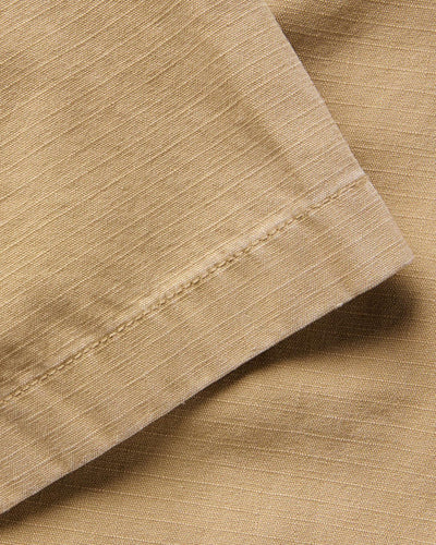 The Short Sleeve Mechanic Shirt - Khaki Ripstop