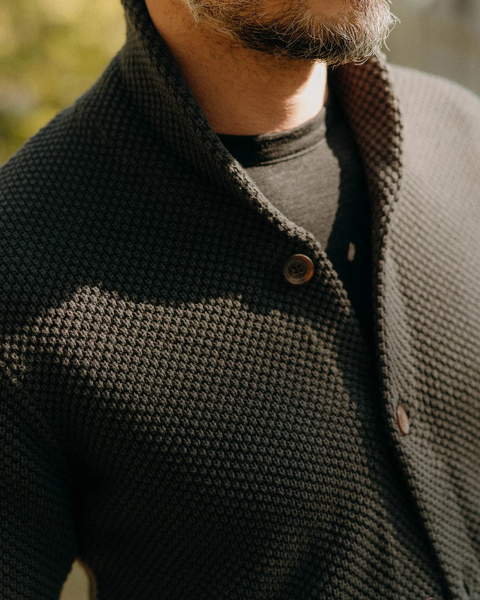 The Crawford Cardigan Sweater - Charcoal