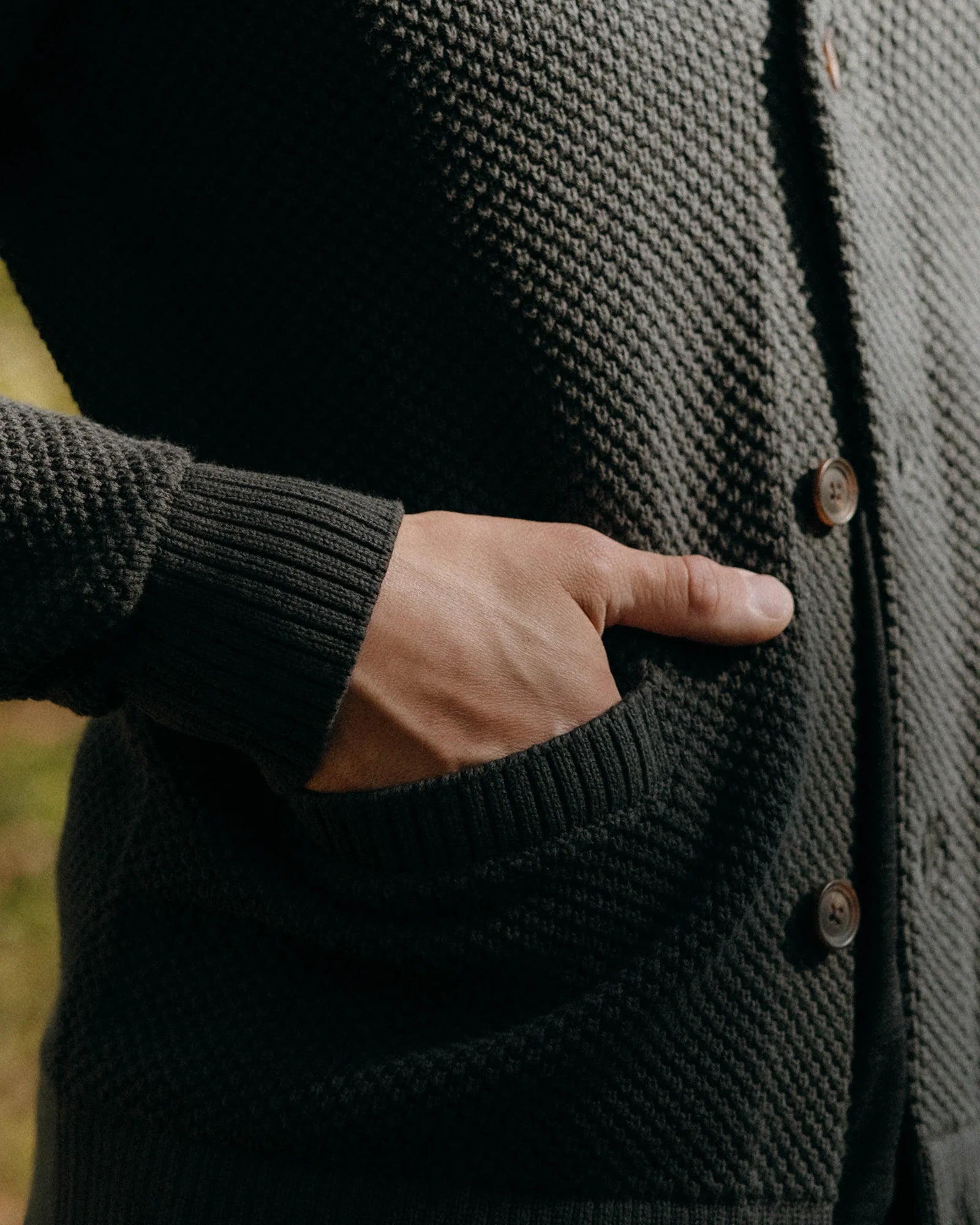 The Crawford Cardigan Sweater - Charcoal