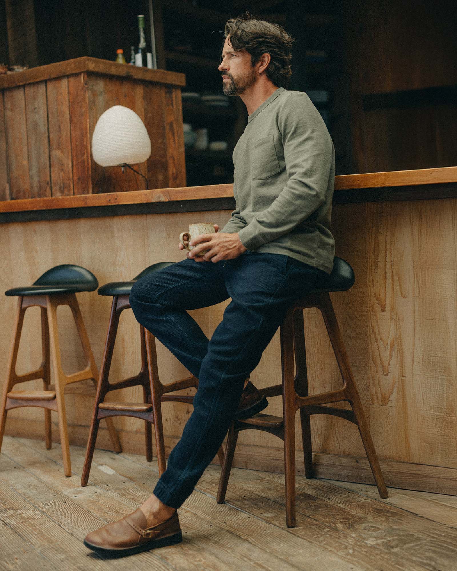 The Apres Pant - Rinsed Indigo