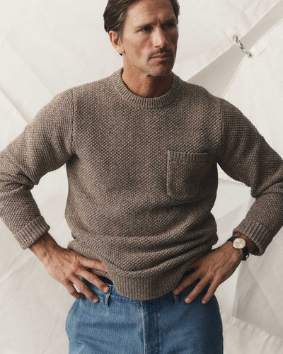 The Crawford Crew Sweater - Coffee Twist