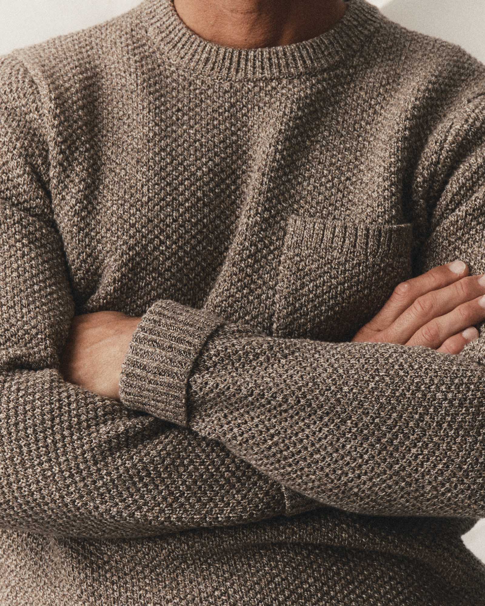 The Crawford Crew Sweater - Coffee Twist