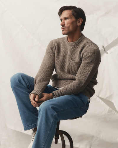 The Crawford Crew Sweater - Coffee Twist