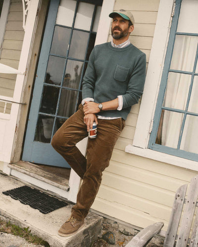 The Crawford Crew Sweater - Faded Spruce