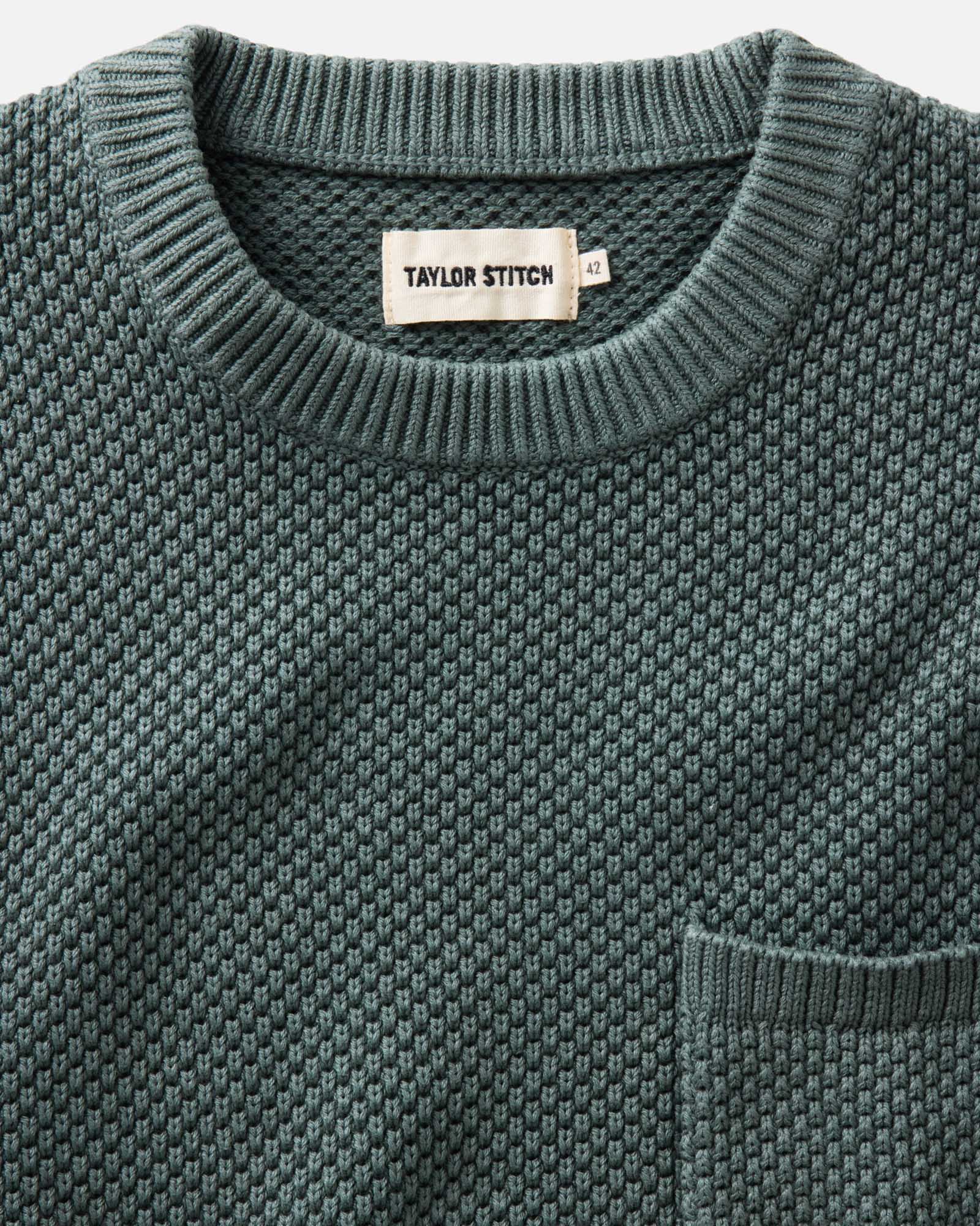 The Crawford Crew Sweater - Faded Spruce