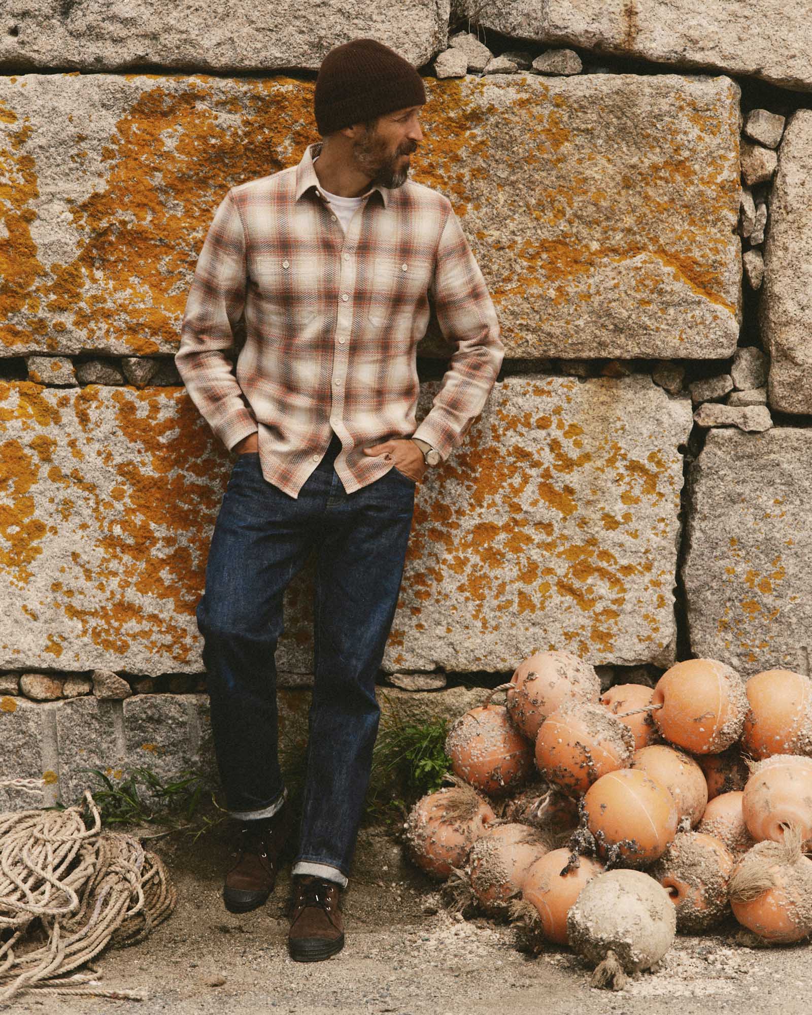 Utility Shirt - Seaside Check Sashiko