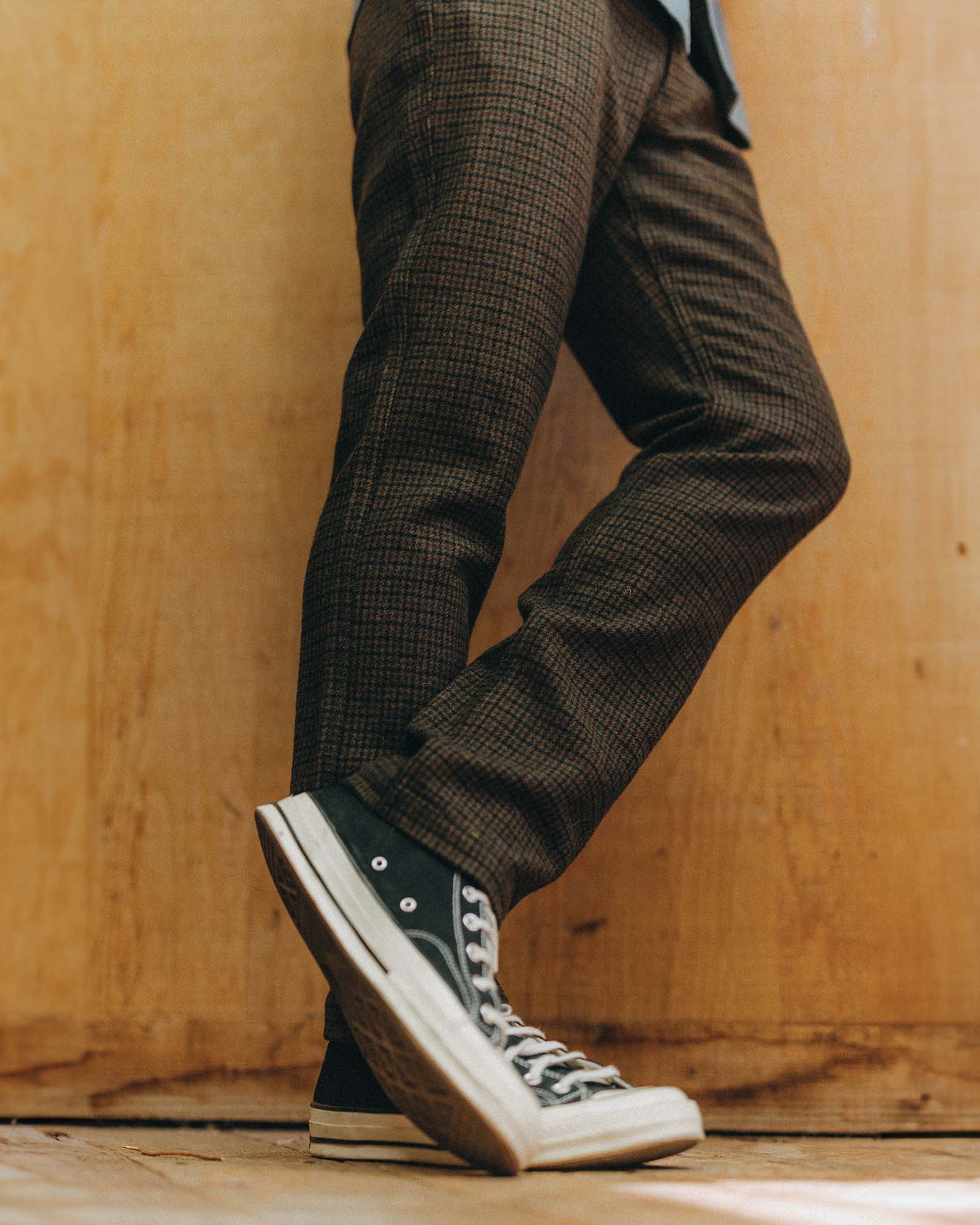 The Carmel Pant - Timber Guncheck