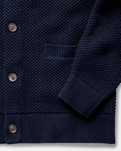 The Crawford Cardigan Sweater - Navy