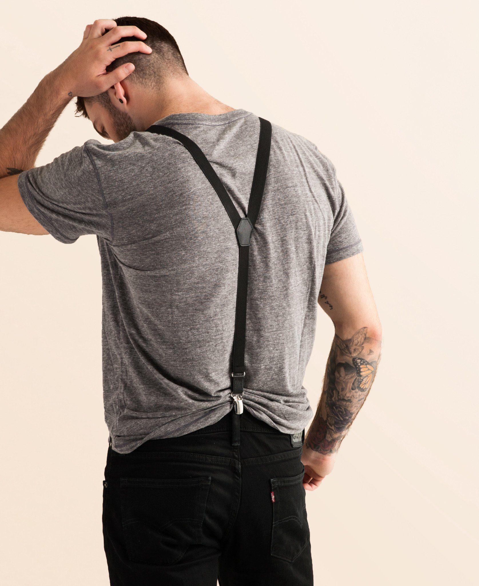 Skinny Suspenders - Jet Set Black