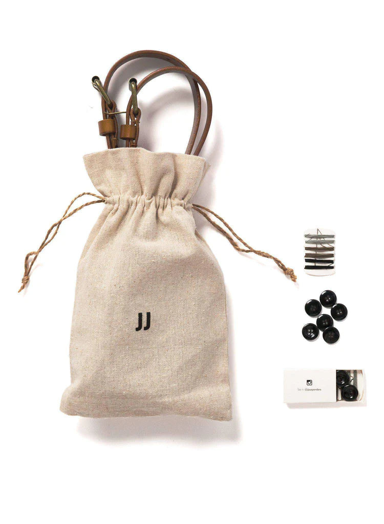 Leather Suspenders - Sierra Nevada Tan