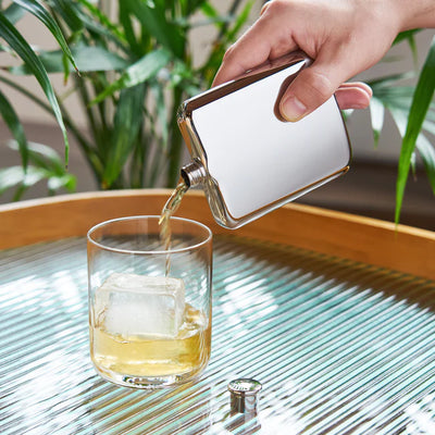 Flask - Polished Silver