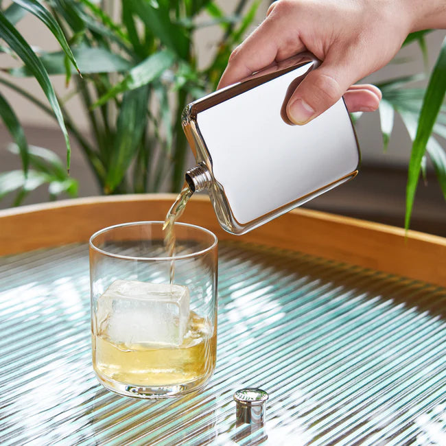 Flask - Polished Silver
