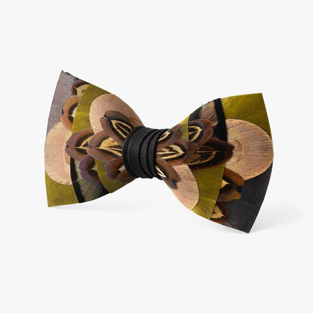 Moorcroft Bow Tie - Turkey, Pheasant & Peacock Feathers