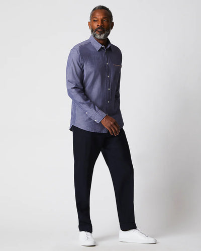 MSL 1-Pocket Shirt - Selvedge Blue