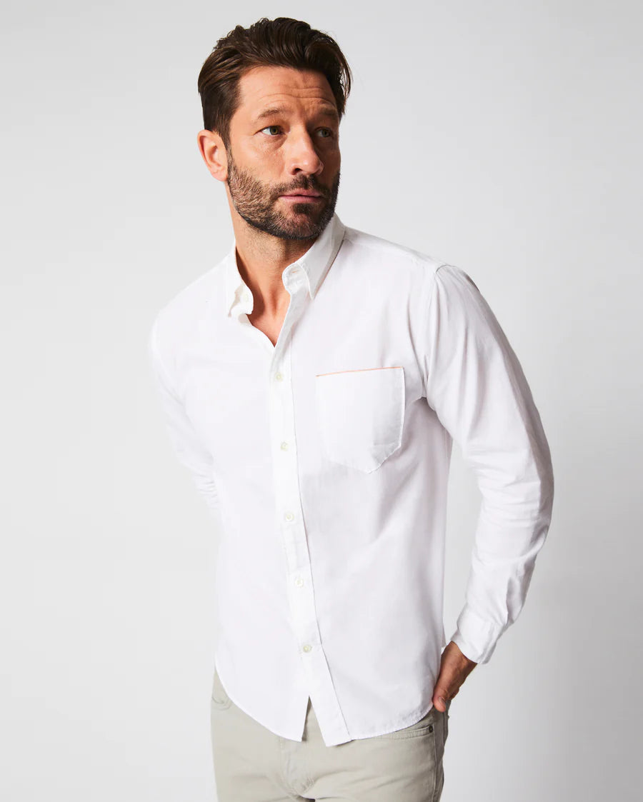 MSL 1-Pocket Shirt -Selvedge White