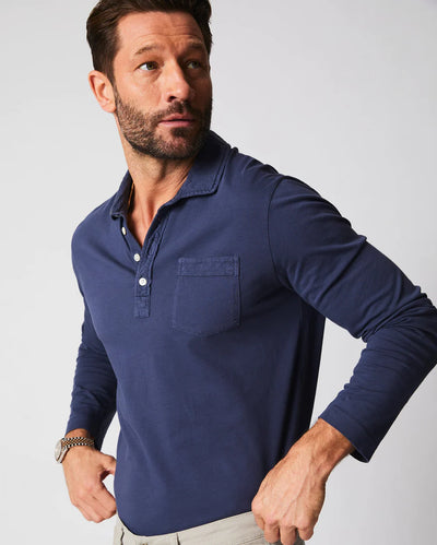 Long Sleeve Pensacola Polo - Navy
