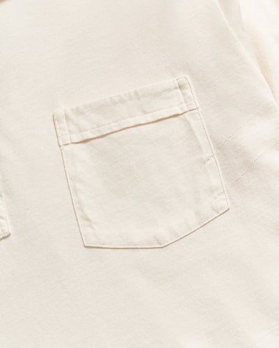 Long Sleeve Pensacola Polo - Tinted White