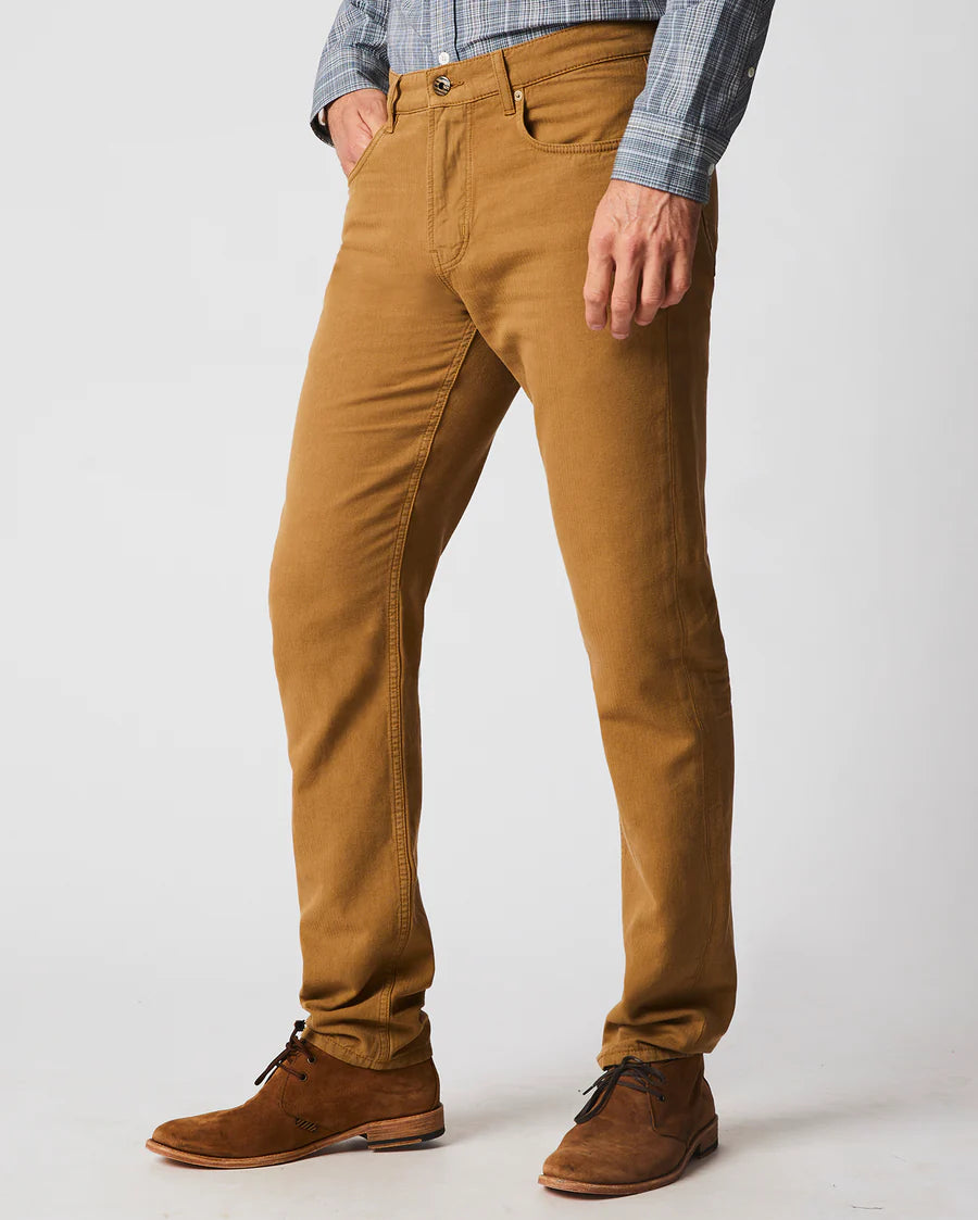 Cotton Linen 5-Pocket Pant - Dark Tan