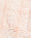Line Plaid Tuscumbia Short Sleeve Button Down - Peached Coral