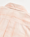 Line Plaid Tuscumbia Short Sleeve Button Down - Peached Coral