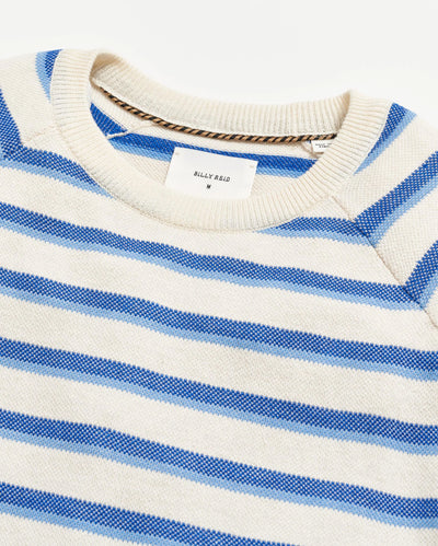Raglan Stripe Sweater - Blue Multi