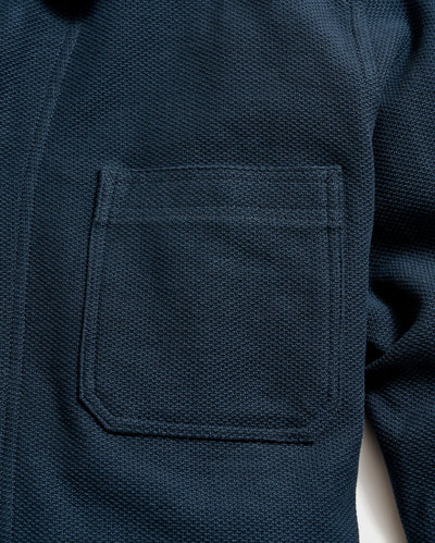 Pique Chore Jacket - Carbon Blue