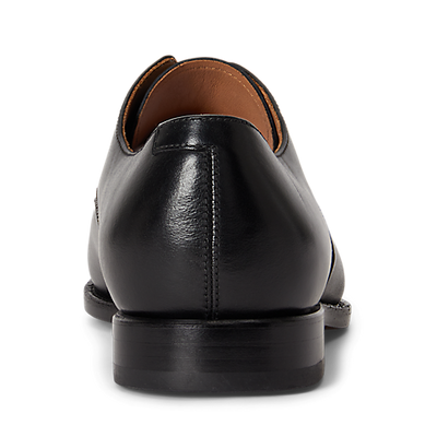 Owen Leather Captoe Derby Lace Up Shoe - Black
