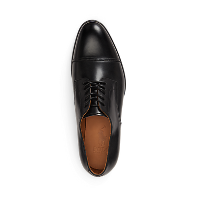 Owen Leather Captoe Derby Lace Up Shoe - Black