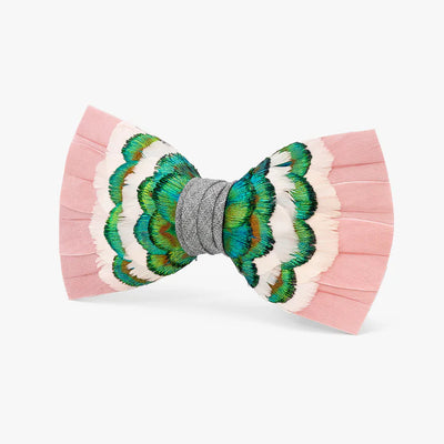 Scottsdale Bow Tie - Peacock & Goose Feathers