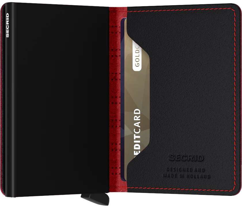Slimwallet - Fuel Black & Red