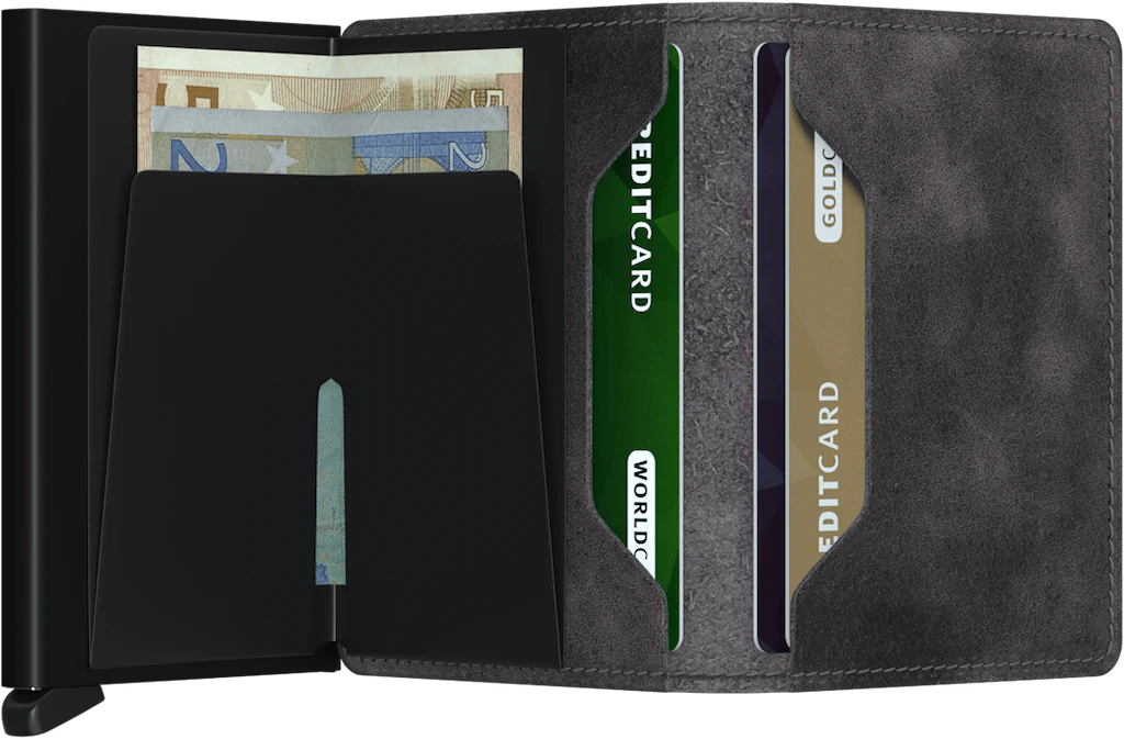 Slimwallet - Vintage Grey Black
