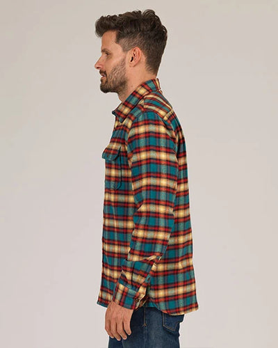 Winter Flannel Utility Shirt - Harvest Plaid