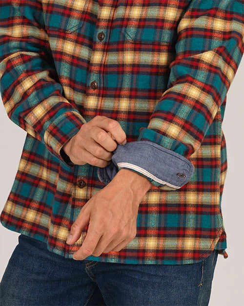 Winter Flannel Utility Shirt - Harvest Plaid