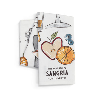 Bar Towel & Swizzel Stick - Sangria