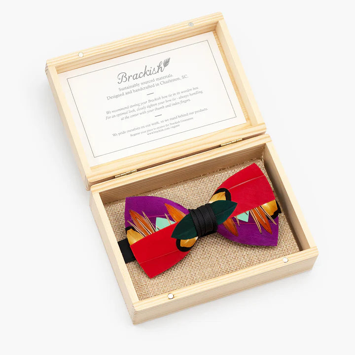 Wayfarer Bow Tie - Goose, Pheasant, Turkey & Rooster Feathers