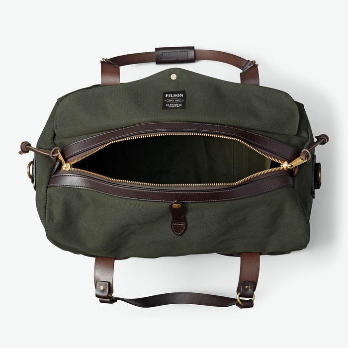 Medium Duffle in Rugged Twill -- Otter Green