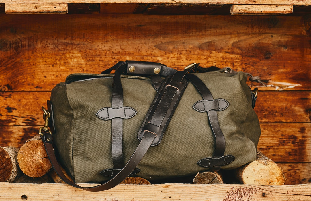 Medium Duffle in Rugged Twill -- Otter Green