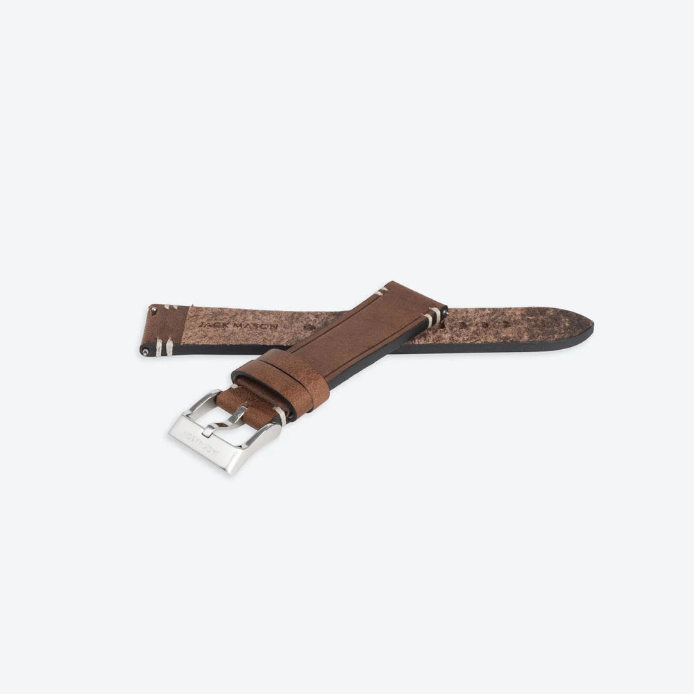 20mm Leather Watch Strap - Brown