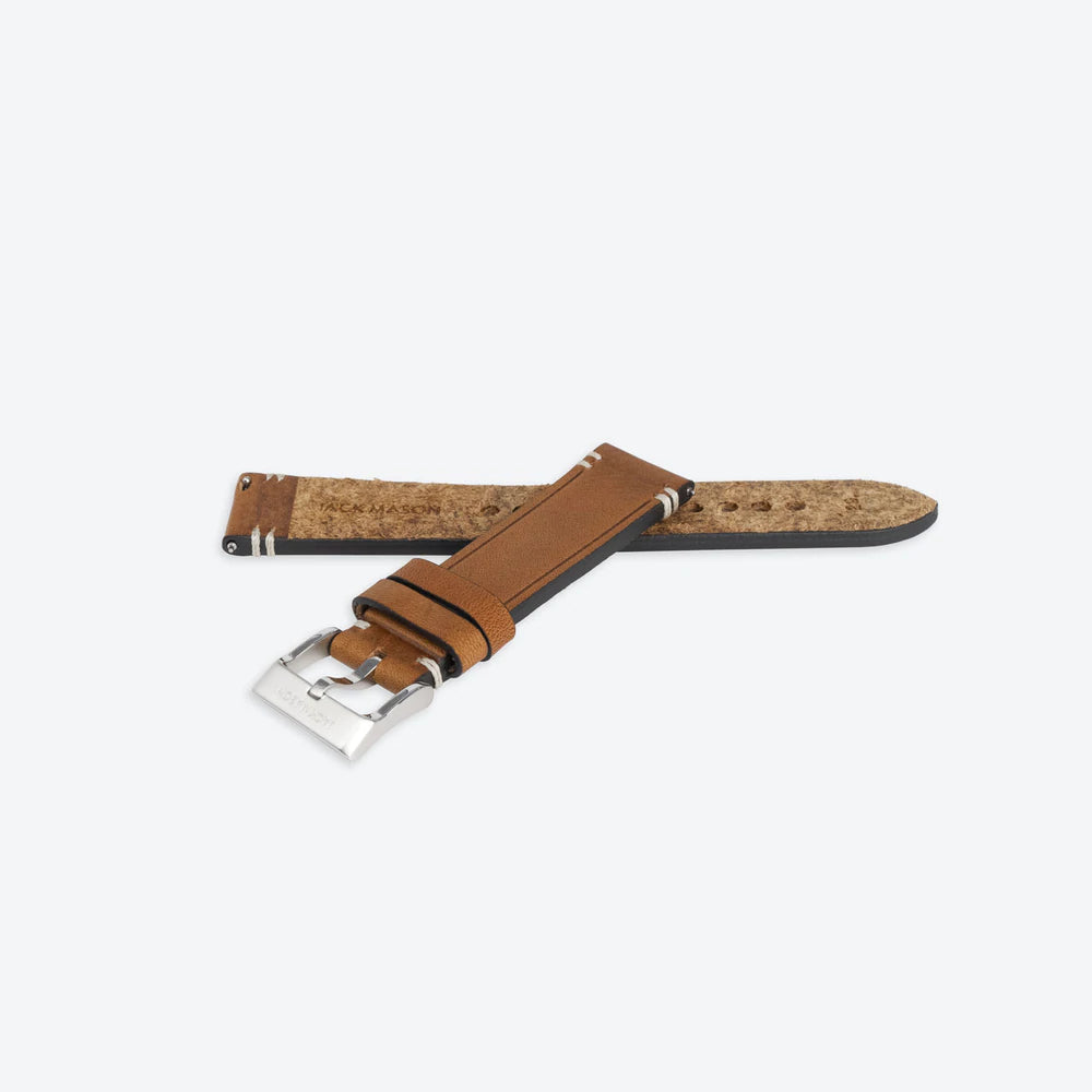 20mm Leather Watch Strap - Tan