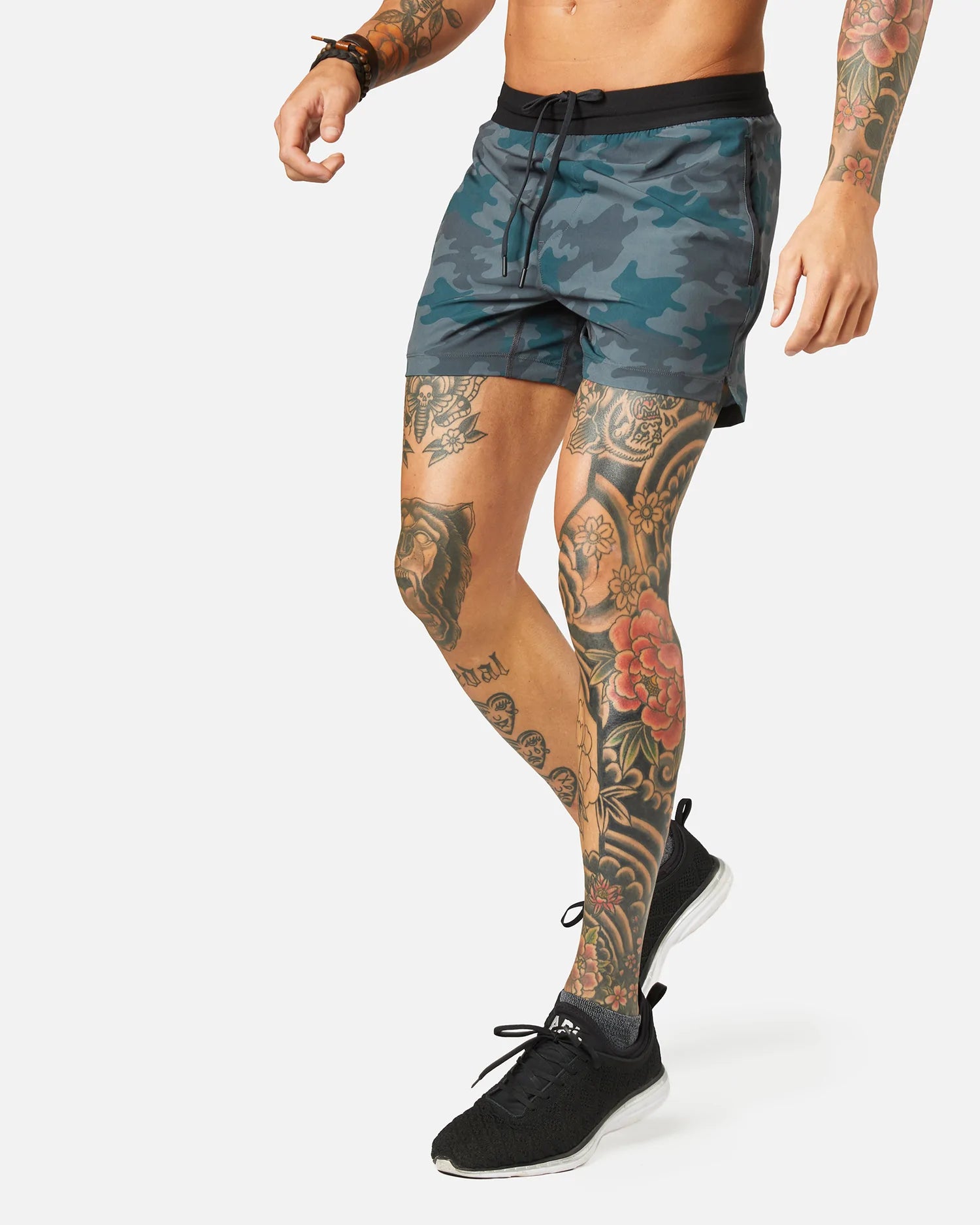 5" Mako Tech Short Unlined - Wild Forest Camo