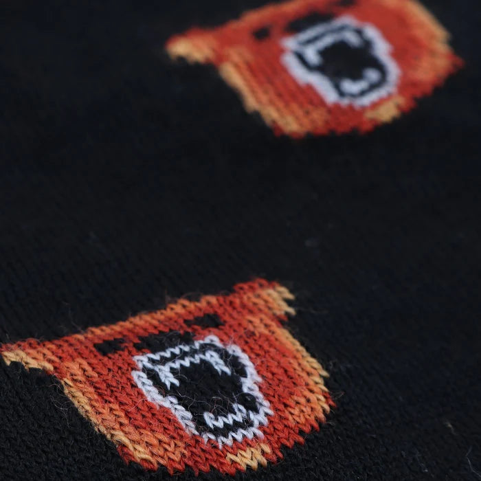 Bears Merino Wool Socks - Navy & Orange