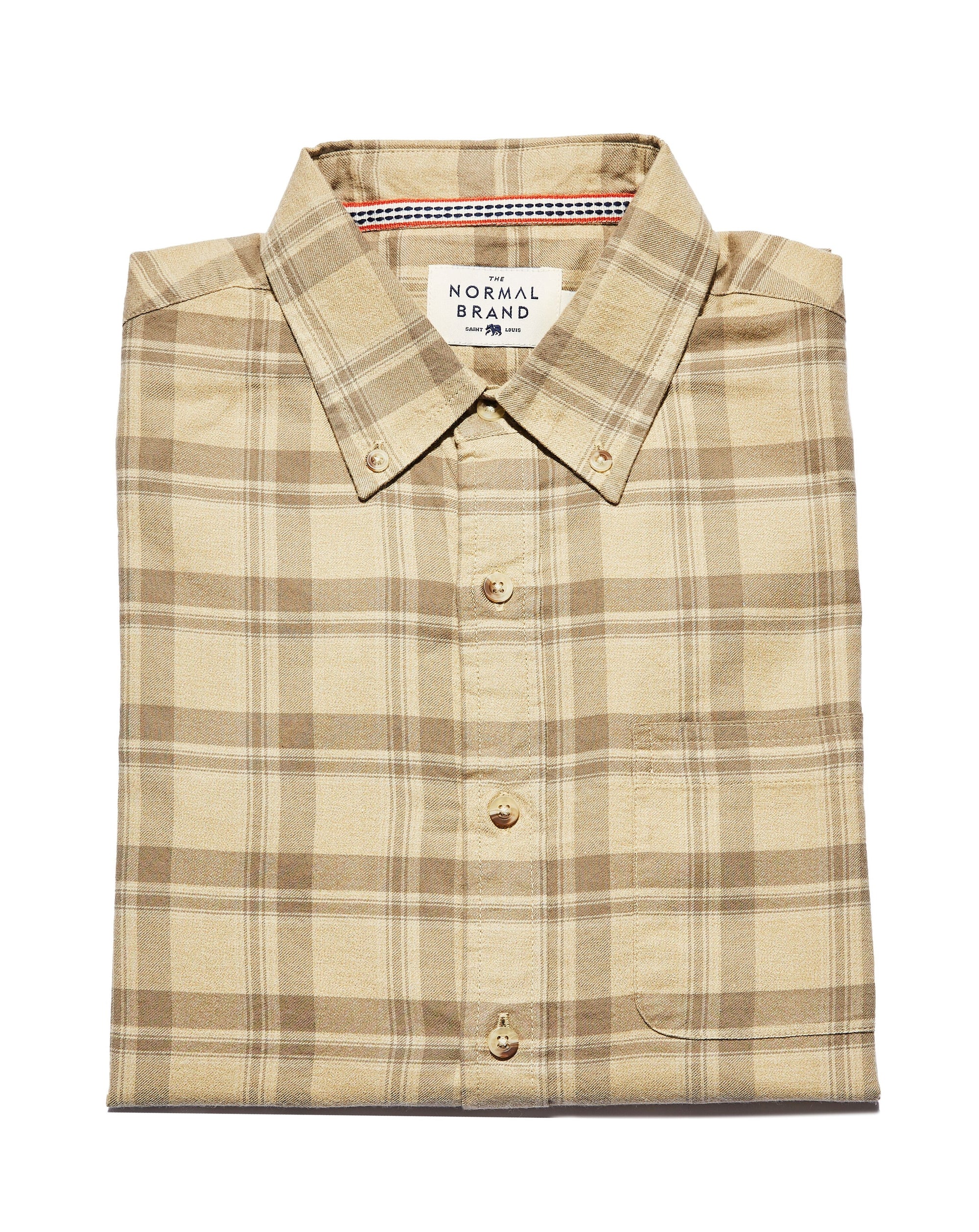 Jaspe Yarn Plaid Button-Down - Dune