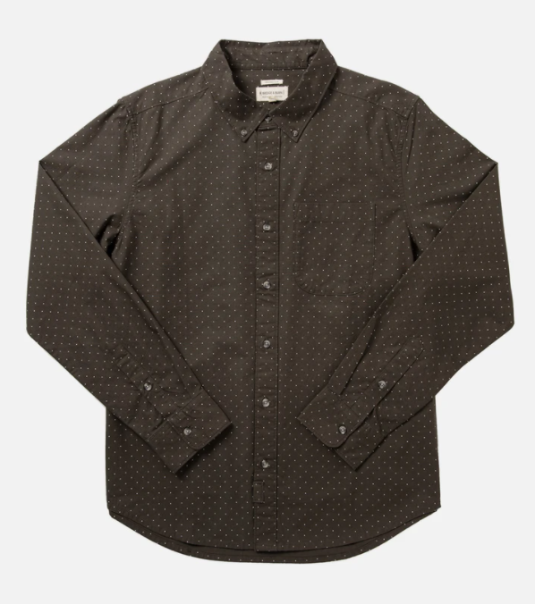 Sutton Polkadot Flannel - Loden