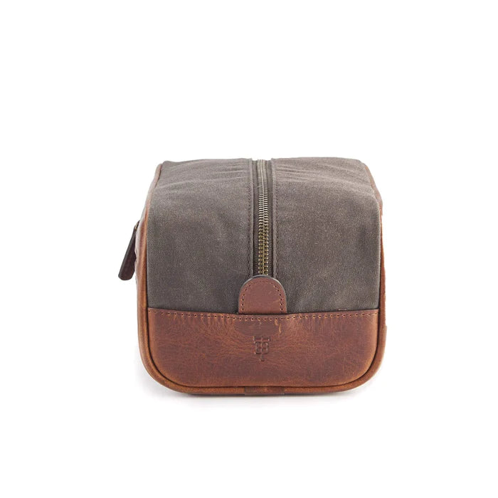 Canvas & Leather Dopp Kit - Oak
