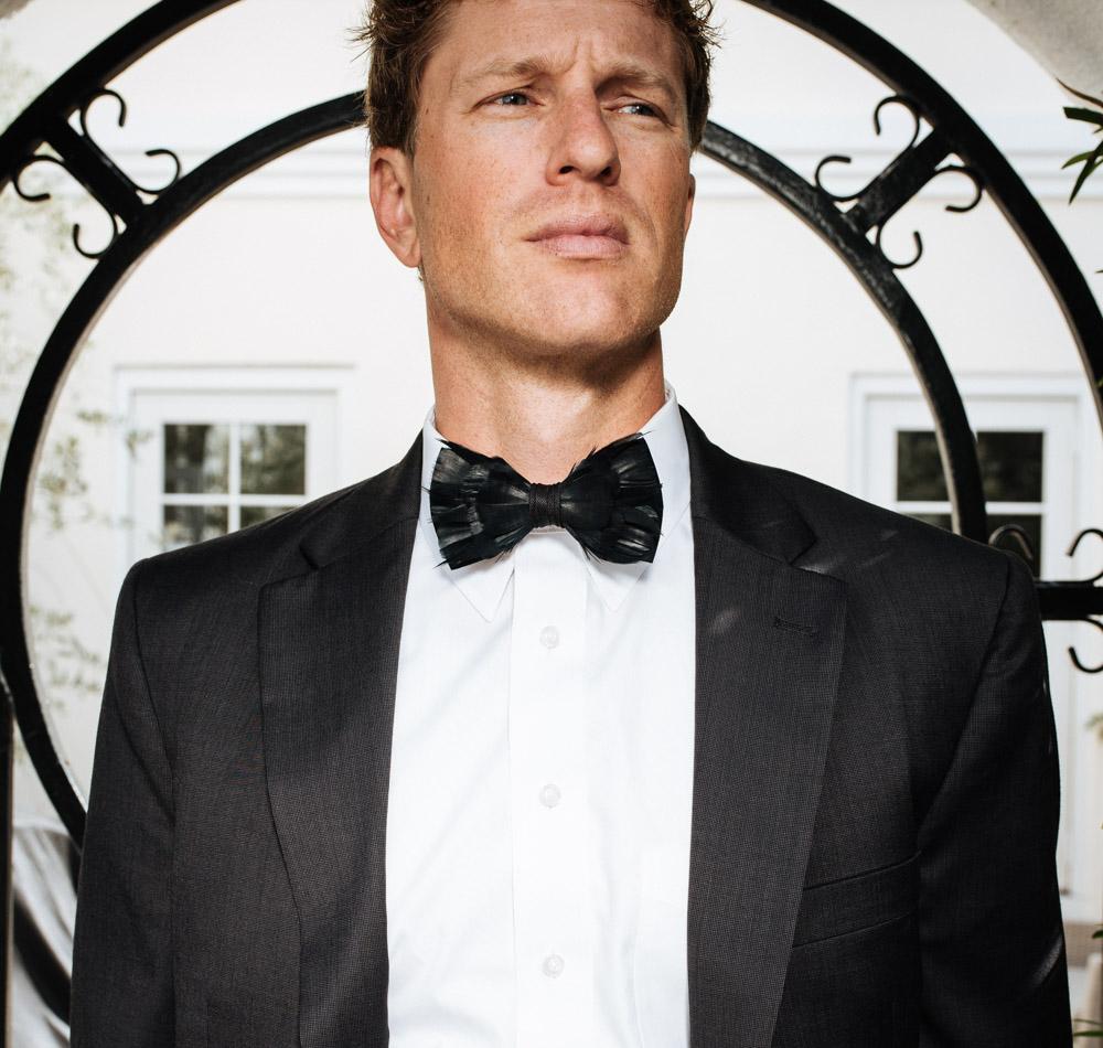 Rice Bow Tie - Goose Feathers