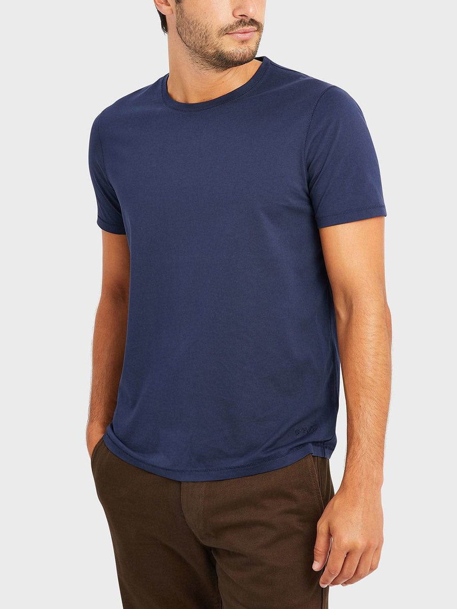Village Crew Neck Tee - Navy