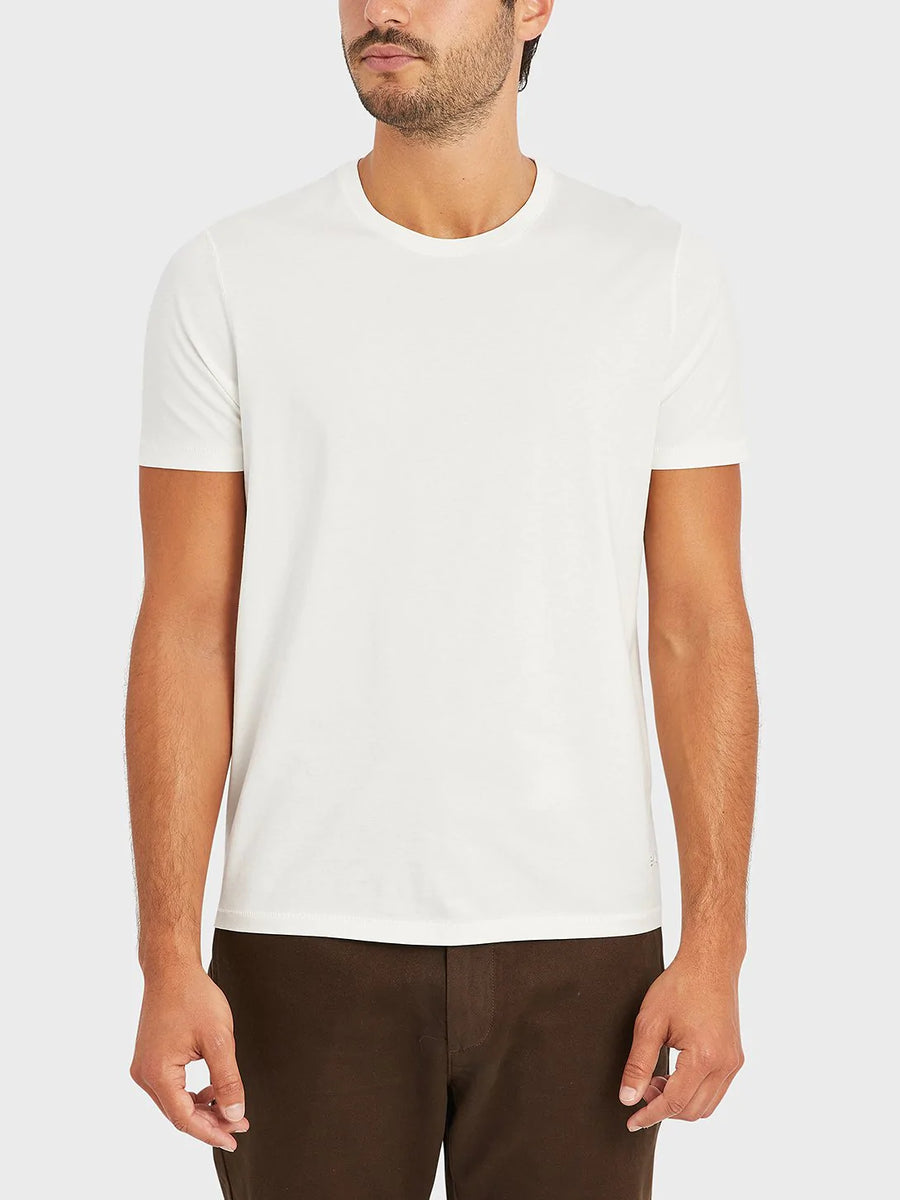 Village Crew Neck Tee - Bright White