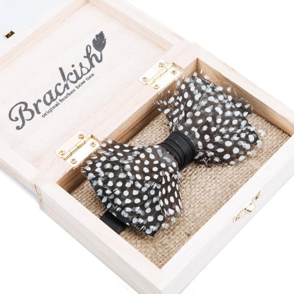 Gatsby Bow Tie - Guinea Feathers